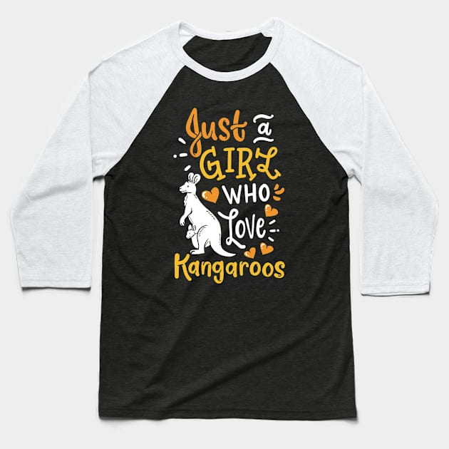 Kangaroo Australian Kangaroo Lover Baseball T-Shirt by CreativeGiftShop